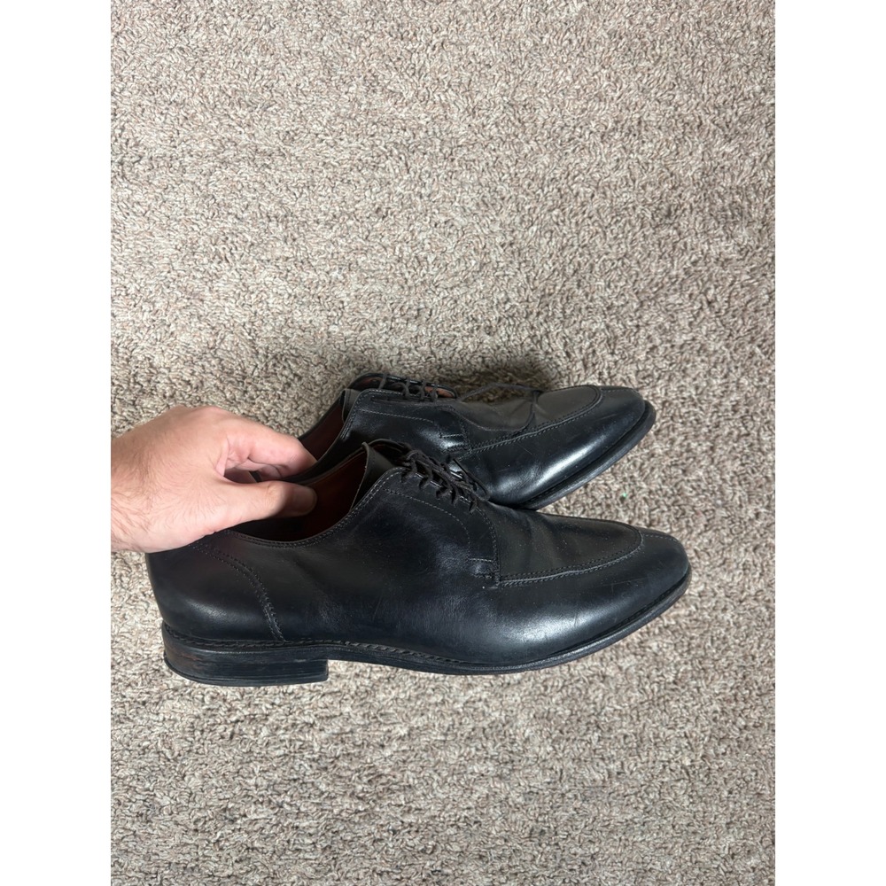 Allen Edmonds LaSalle Black Leather Split Toe Derby Shoes Mens 11.5 D USA 8308